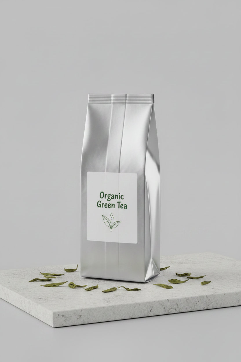 Centre Seal Accordion Bag – Matte Aluminized Foil with custom print