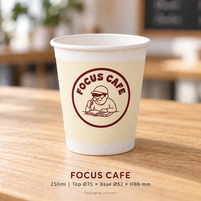 9oz Custom Printed Paper Cup – 300gsm Premium