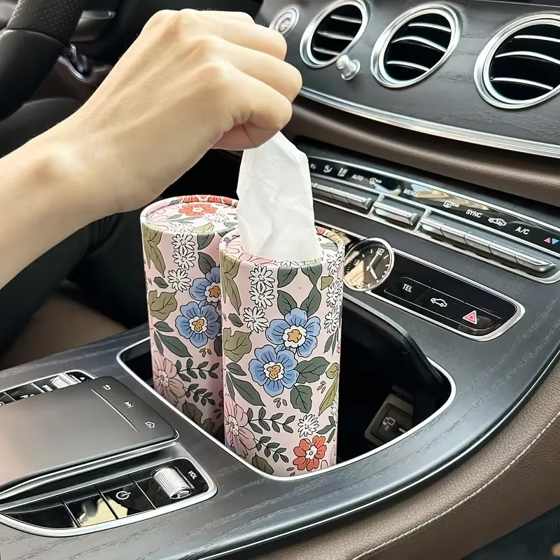Car Round Tissue Box