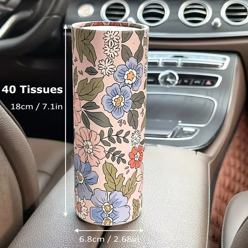 Car Round Tissue Box