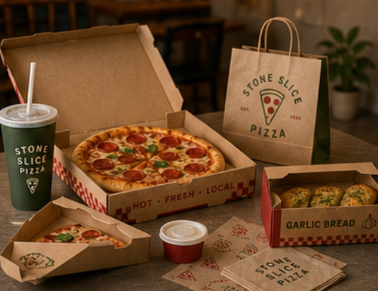 Stone Slice Pizza packaging