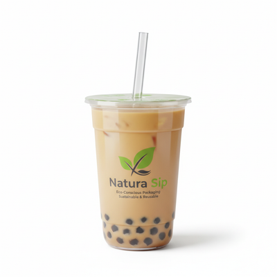 Custom Print Transparent Milk Tea Cup 500ml