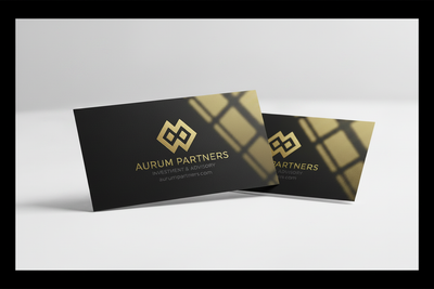Premium UV Business Card on white background