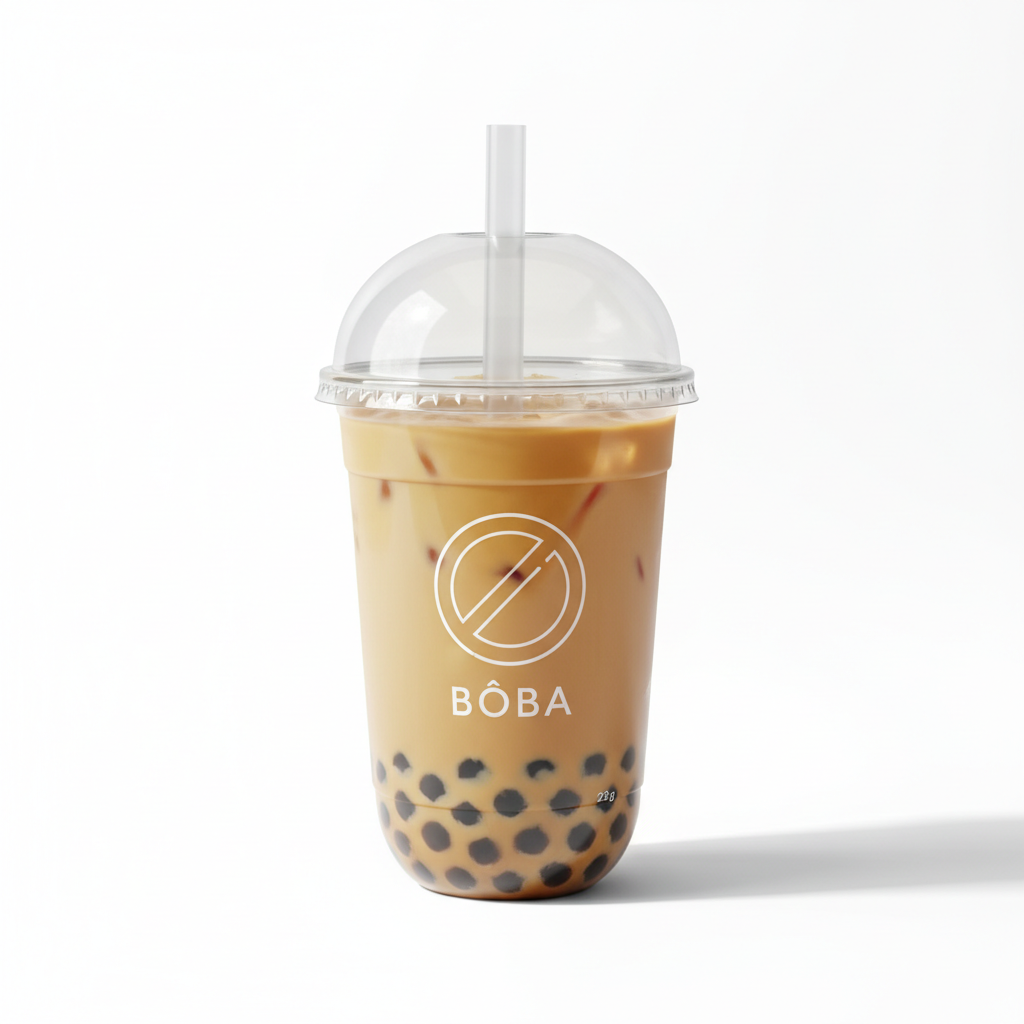 Custom print transparent milk tea cup 700ml