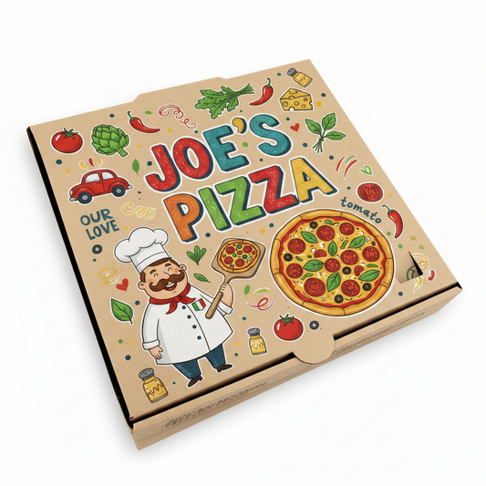 Joe's Pizza Illustrated Box